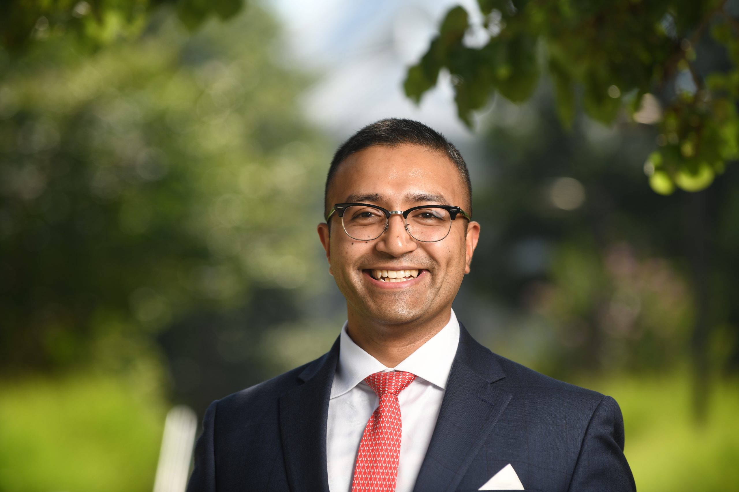 Sahil Dhali, MBA, School of Business. Photo by Evan Cantwell/Creative Services