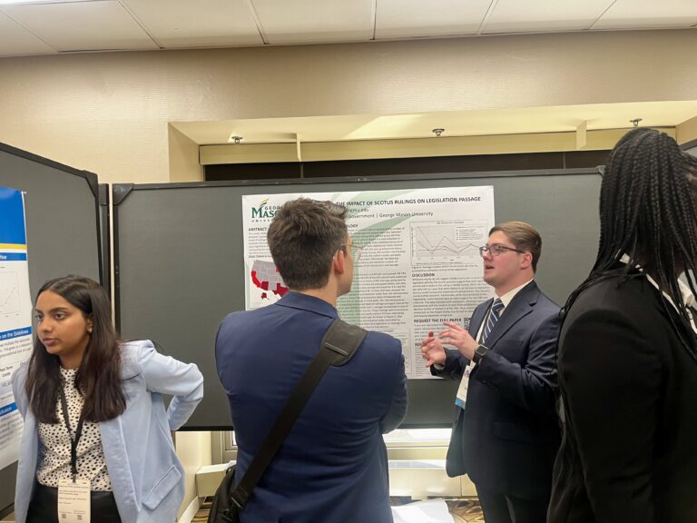 Ethan presenting his research