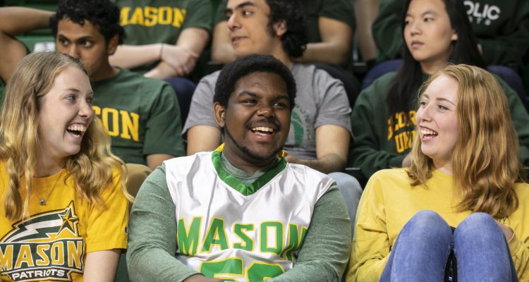 George Mason Fans.  Photo by:  Ron Aira/Creative Services/George Mason University