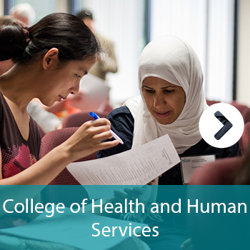 The College of Health and Human Services (CHHS) is home to faculty dedicated to educating students for careers in global and community health, health administration, nursing, and more.